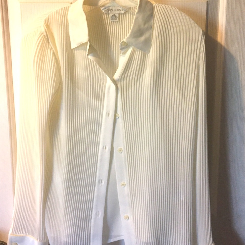 Sheer top with camisole.